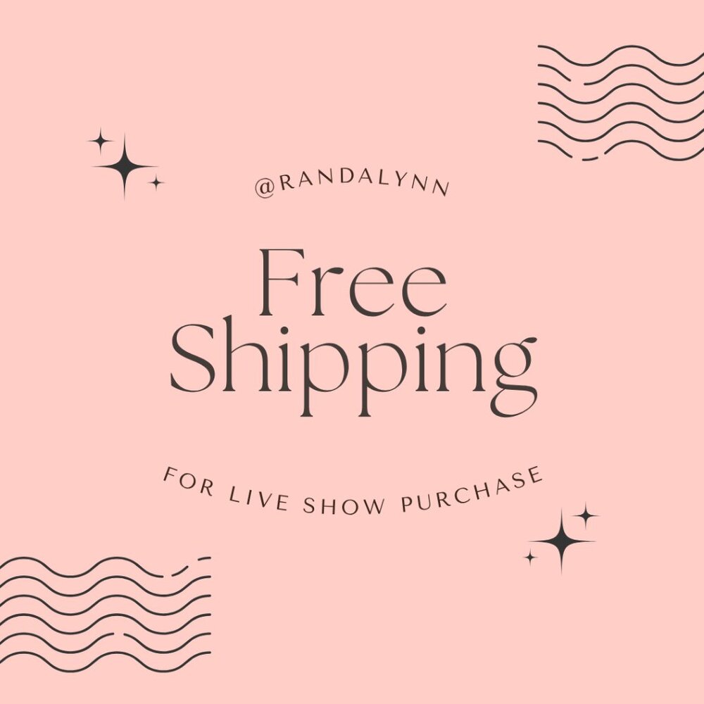 FREE SHIPPING FOR LIVE SHOW